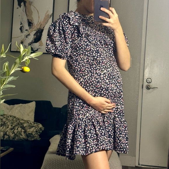 Belle Dress - Floral Navy Blue - Picture 2 of 7